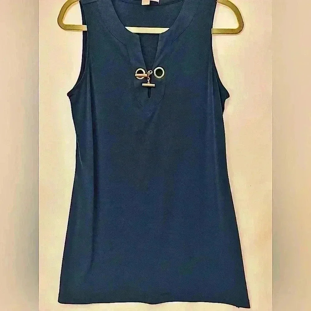 Women’s Michael Kors Navy Blue Blouse - Size Medium